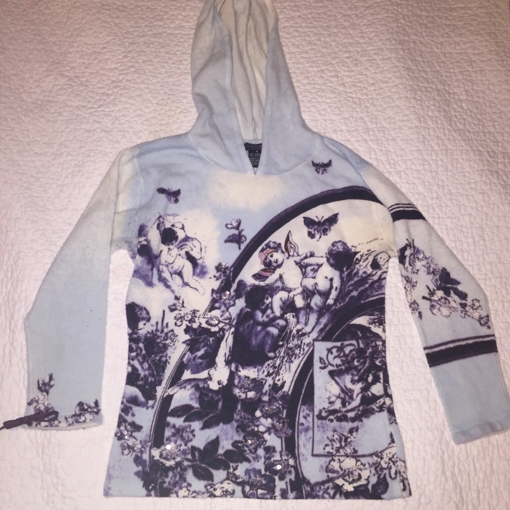 🦋✨mosaic cherub quarter sleeve pullover 🦋✨